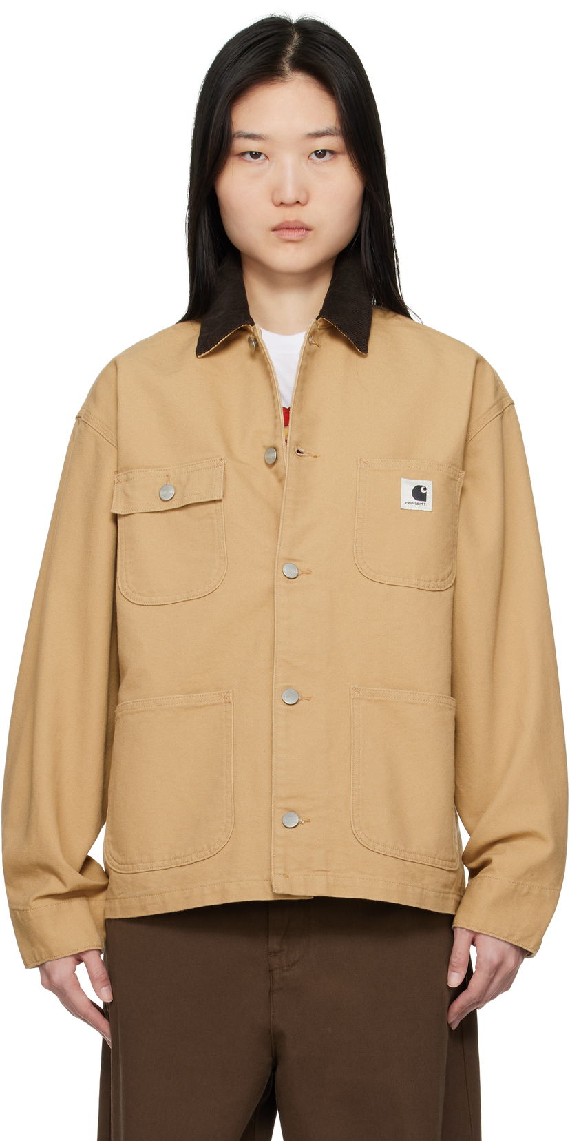 Jakke Carhartt WIP Work In Progress OG Michigan Chore Coat Beige | I031570 2N202