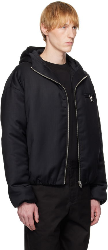 Jakke HELIOT EMIL Haptic Tailored Hooded Jacket Sort | SS25_M_02_153_BLK01, 1