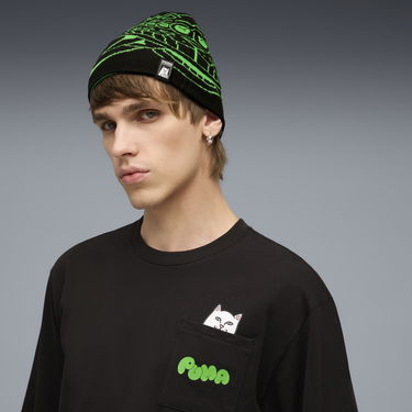 Beanie Puma PUMA x RIPNDIP Knitted Beanie with Graphic Print Sort | 026596_01, 1