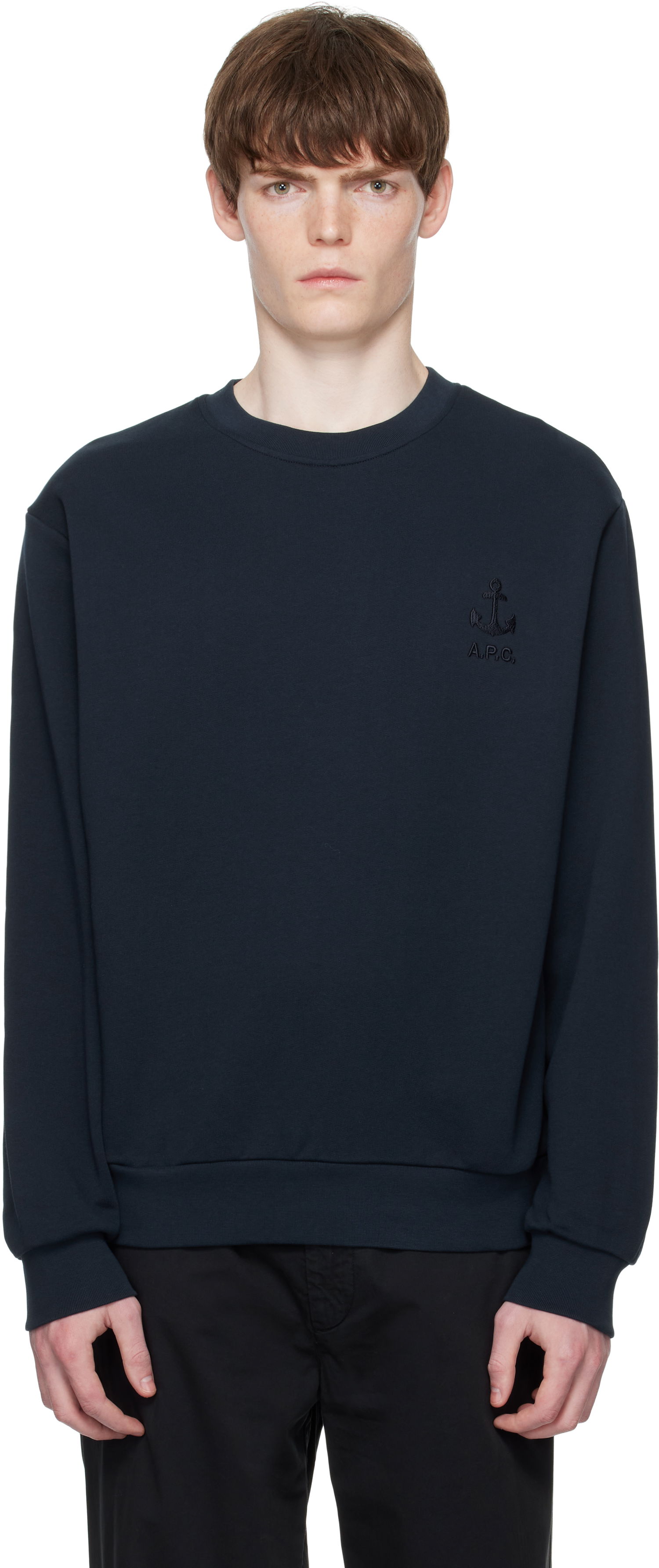 Sweatshirt A.P.C. A.P.C. James Sweatshirt Mørkeblå | COHBY-H27983, 0