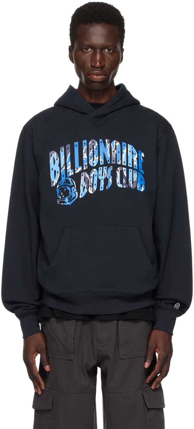 Sweatshirt BILLIONAIRE BOYS CLUB Camo Arch Logo Hoodie Mørkeblå | B24231