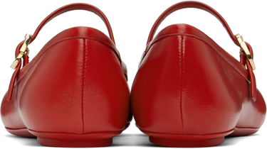 Sneakers og sko Gianvito Rossi Gianvito Rossi Carla Ballerina Flats Rød | G22223-05GOM-NXF, 1