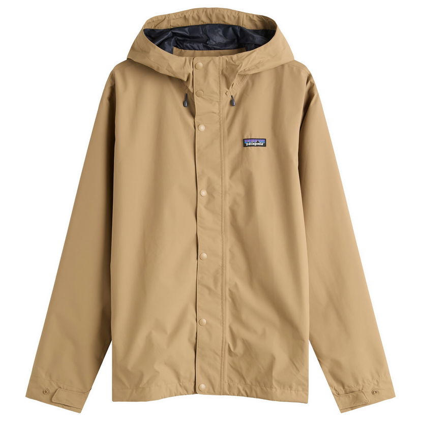 Regnfrakke Patagonia Men's Jackson Glacier Rain Jacket, Size Large Beige | 26545-SLKH