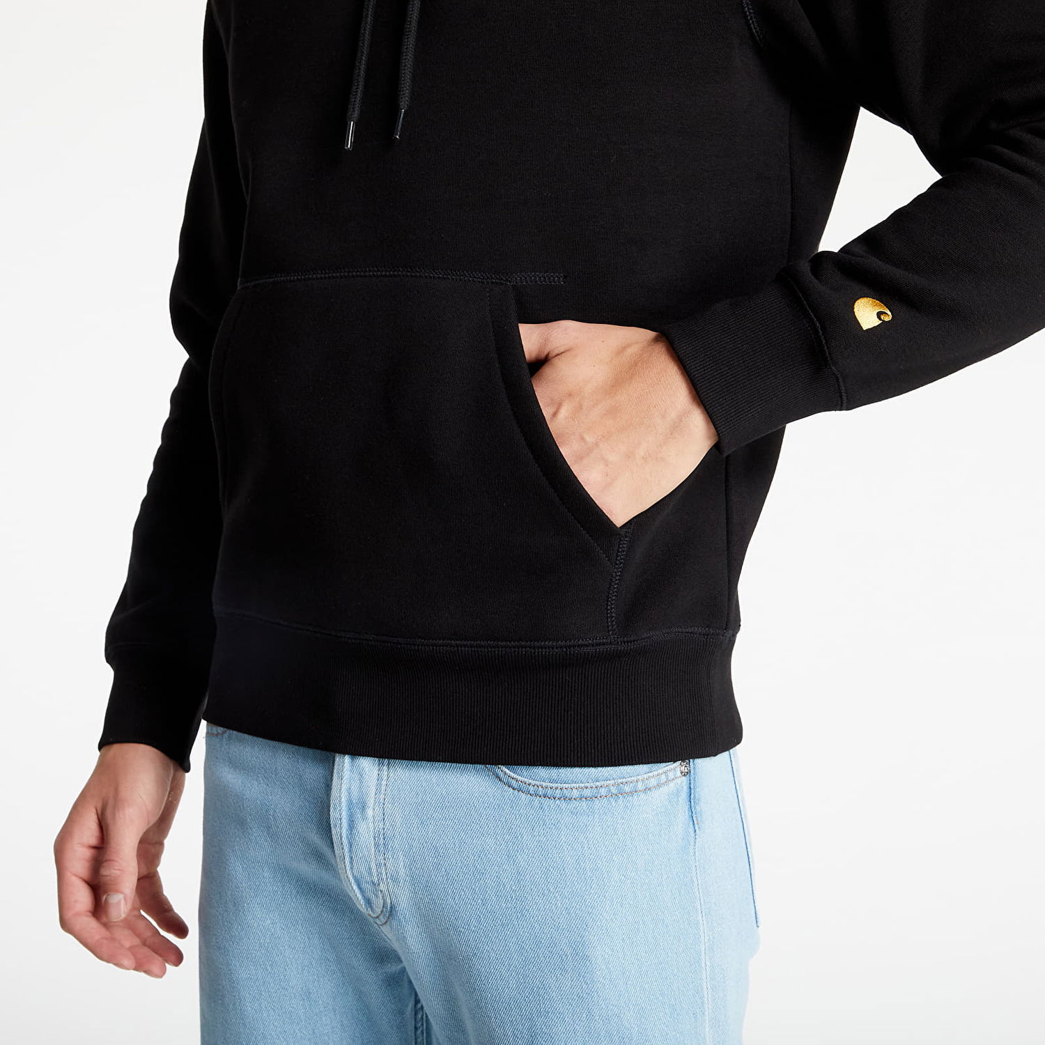 Sweatshirt Carhartt WIP WIP Hooded Chase Sort | I026384 Black/ Gold, 1