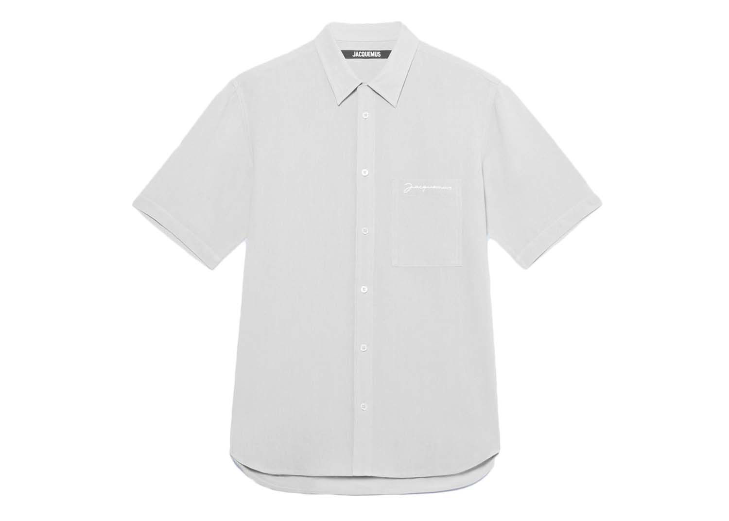 Skjorte Jacquemus La Chemise Melo Short Grå | 225SH006-1004 910, 0