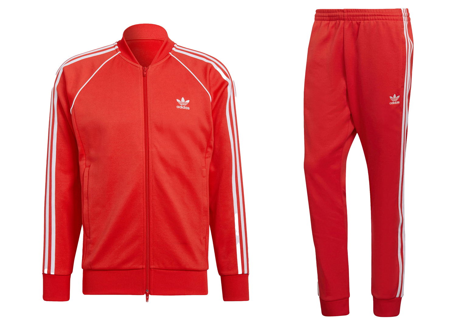 Tilbehør adidas Originals adidas Primeblue SST Track Jacket & Pant Set Vivid Red Rød | HF2124/HF2134, 0