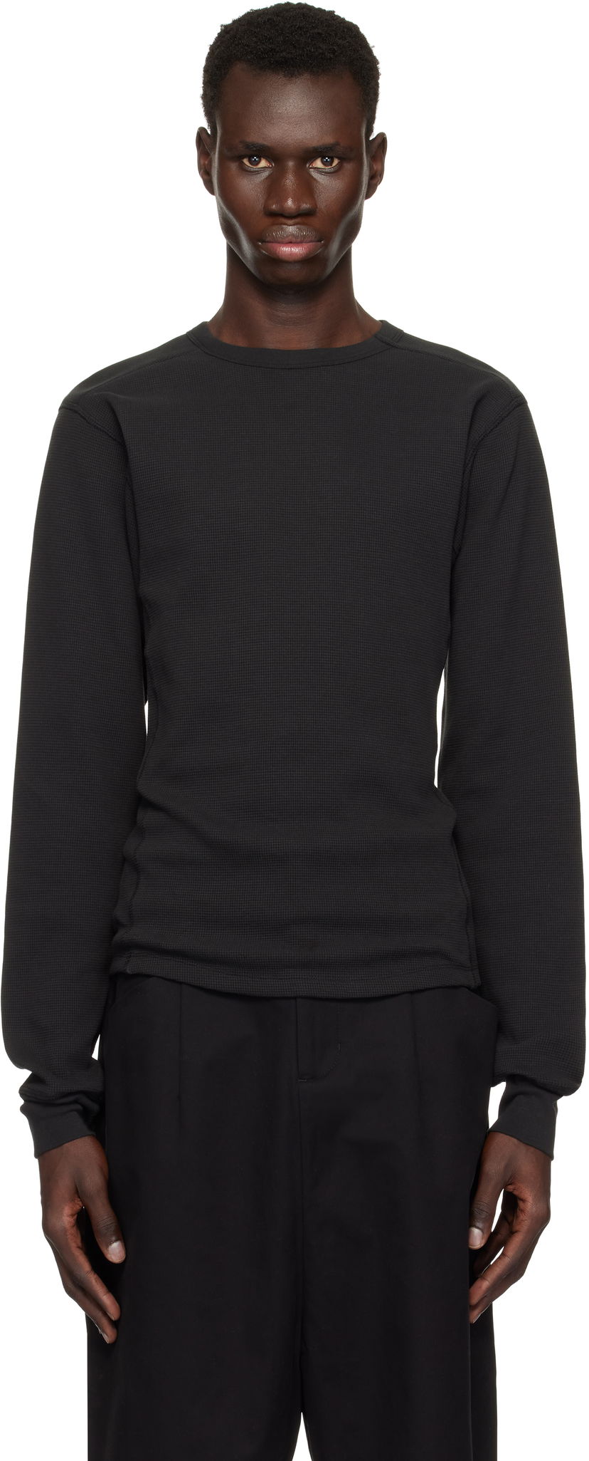 Sweater Entire Studios Entire Studios Thermal Long Sleeve T-Shirt Sort | ES2260SO