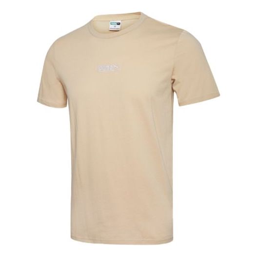 T-shirt Puma Classics Round-neck T-Shirt Beige | 584428-69, 0