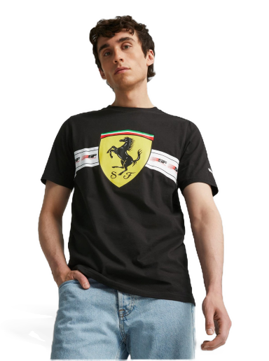 T-shirt Puma Scuderia Ferrari Motorsport T-Shirt Sort | 620953_01
