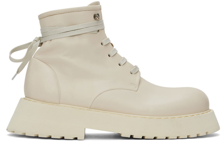Tøj Marsèll Marsèll Micarro Lace-Up Ankle Boots Beige | MM4186 093 180, 0