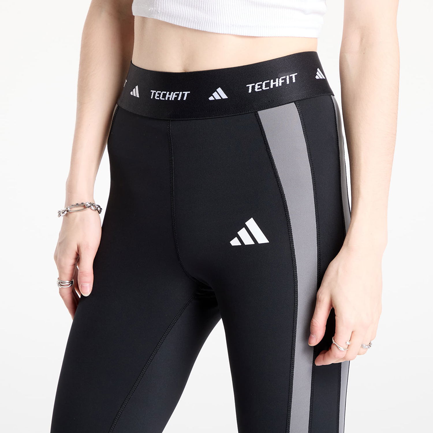 Leggings adidas Performance Techfit Colorblock 7/8 Leggings Sort | JE3652, 1