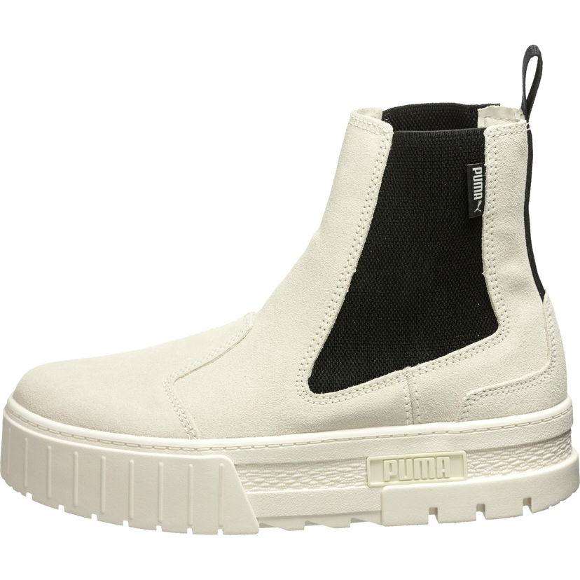 Sneakers og sko Puma Mayze Chelsea Suede Damen Sneaker weiß Grå | 382829-02