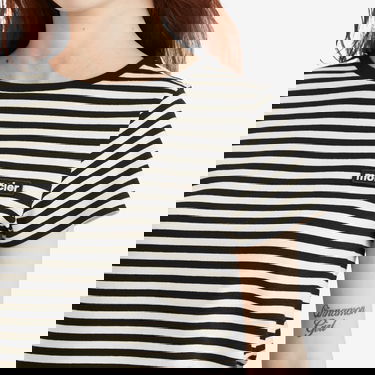 T-shirt Moncler Moncler Striped Short Sleeve T-Shirt Sort | 8C000-49-89AZC-F09, 5