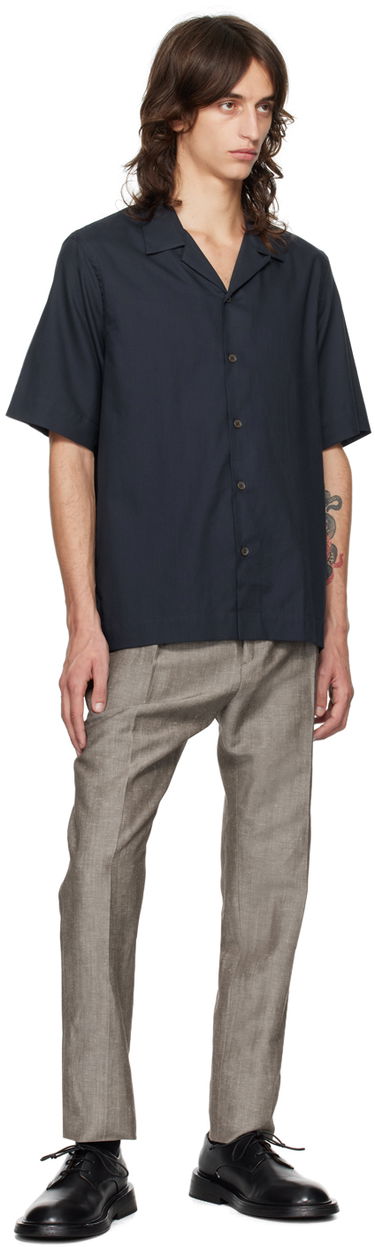 Skjorte Paul Smith Paul Smith Short Sleeve Button-Down Shirt Mørkeblå | M1R-905U-N02417-49, 3