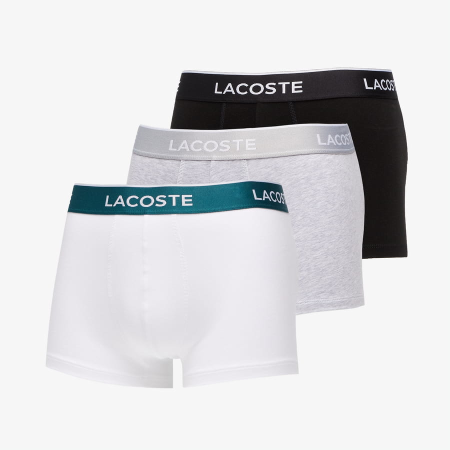 Boksere Lacoste Casual Black Trunks (3-pack) Flerfarvet | 5H3389-00, 0
