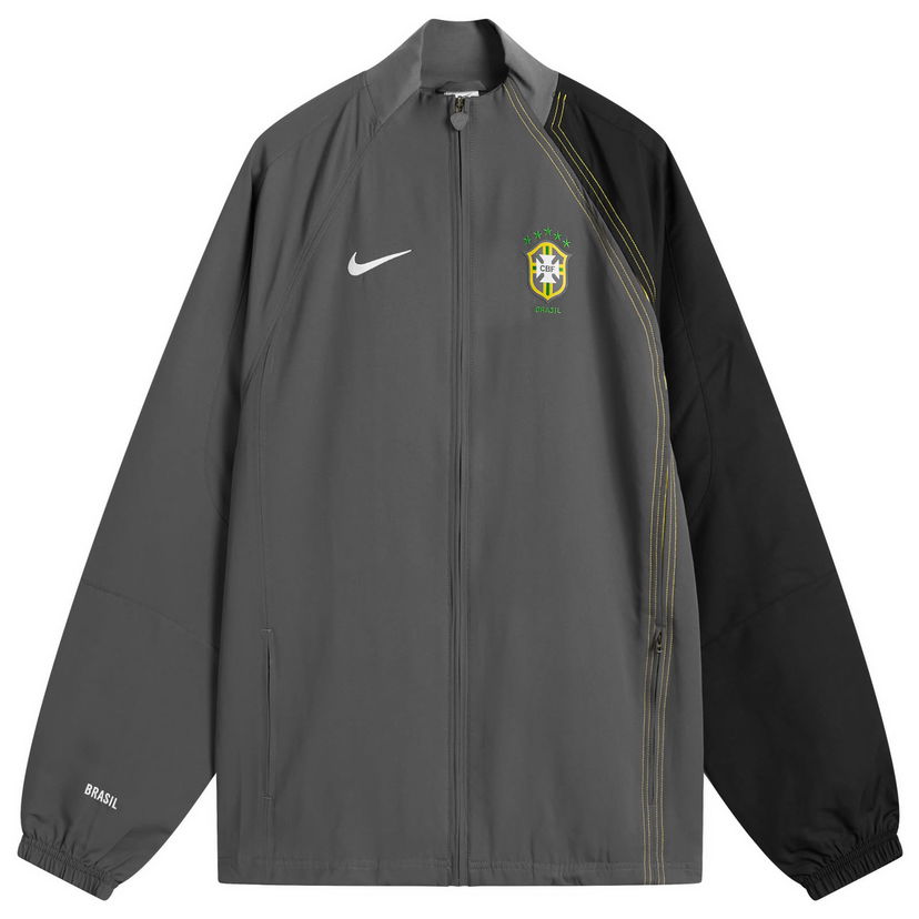 Jakke Nike Brazil Reissue Track Jacket in Grey/Yellow/White Grå | HV4437-021
