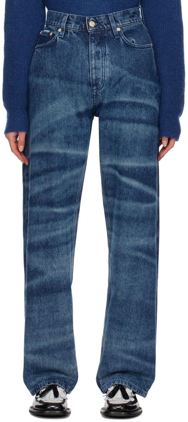Jeans Eytys Benz Wide Leg Jeans Blå | A039049