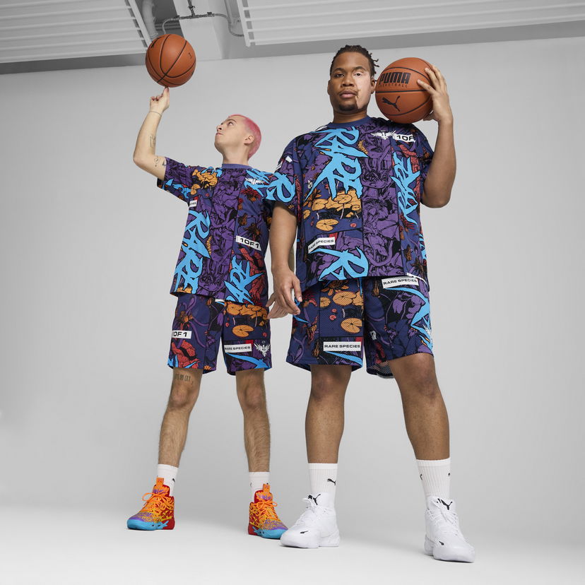 Shorts Puma Melo Phoenix Basketball Shorts Lilla | 630689_01