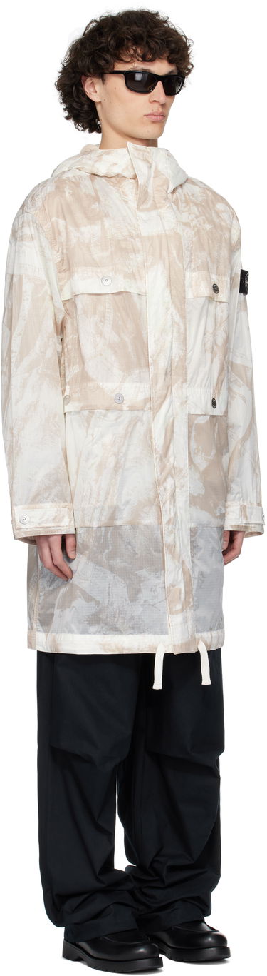 Parka Stone Island Stone Island UV-Reactive Scan Camo Ripstop Parka Beige | K1S15 7100011 S00E2, 1