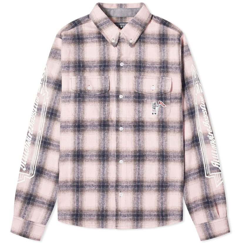 Skjorte BILLIONAIRE BOYS CLUB Check Shirt Lyserød | B24121-PNK