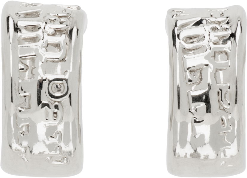 Øreringe Jean Paul Gaultier Jean Paul Gaultier Silver 'The Logo' Earrings Metalisk | 25/03-W-JW003-X053-91