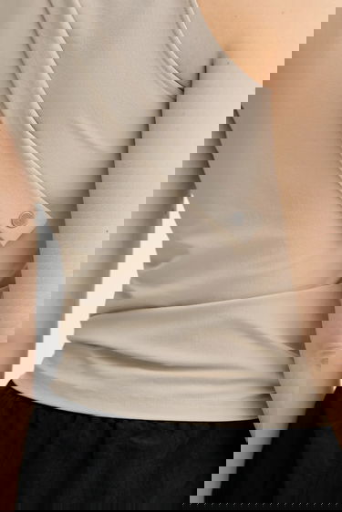 Tanktop HELIOT EMIL Heliot Emil Zipper Detail Sleeveless Top Beige | SS25.W.13.077.ST18.CO, 4