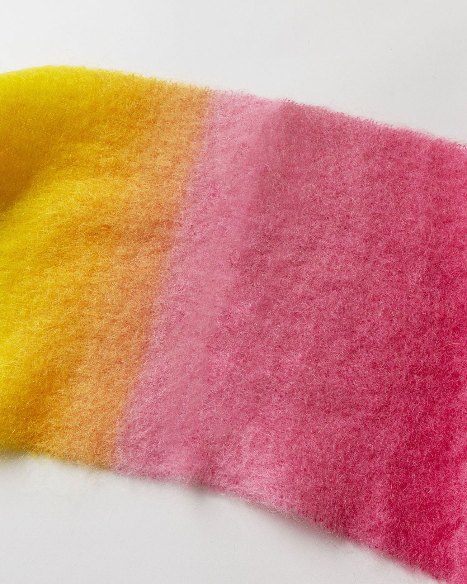 Tørklæde GANNI Mohair Gradient Fringed Scarf Flerfarvet | 5714667454759, 1
