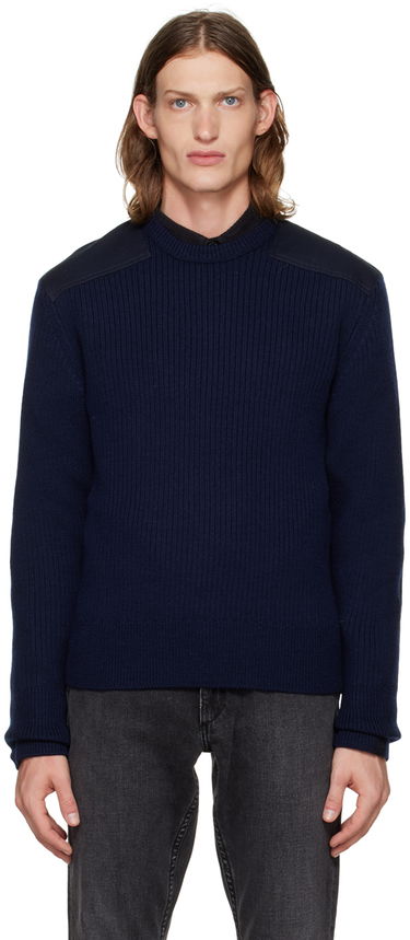 Sweater rag & bone Rag & Bone Dexter Mixed Media Sweater Mørkeblå | MBS22F017BW17, 0