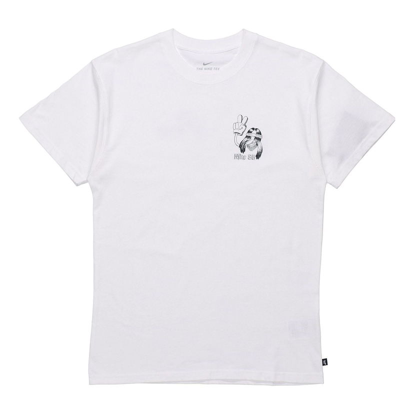 T-shirt Nike SB SB T-Shirt Hvid | CW1465-100