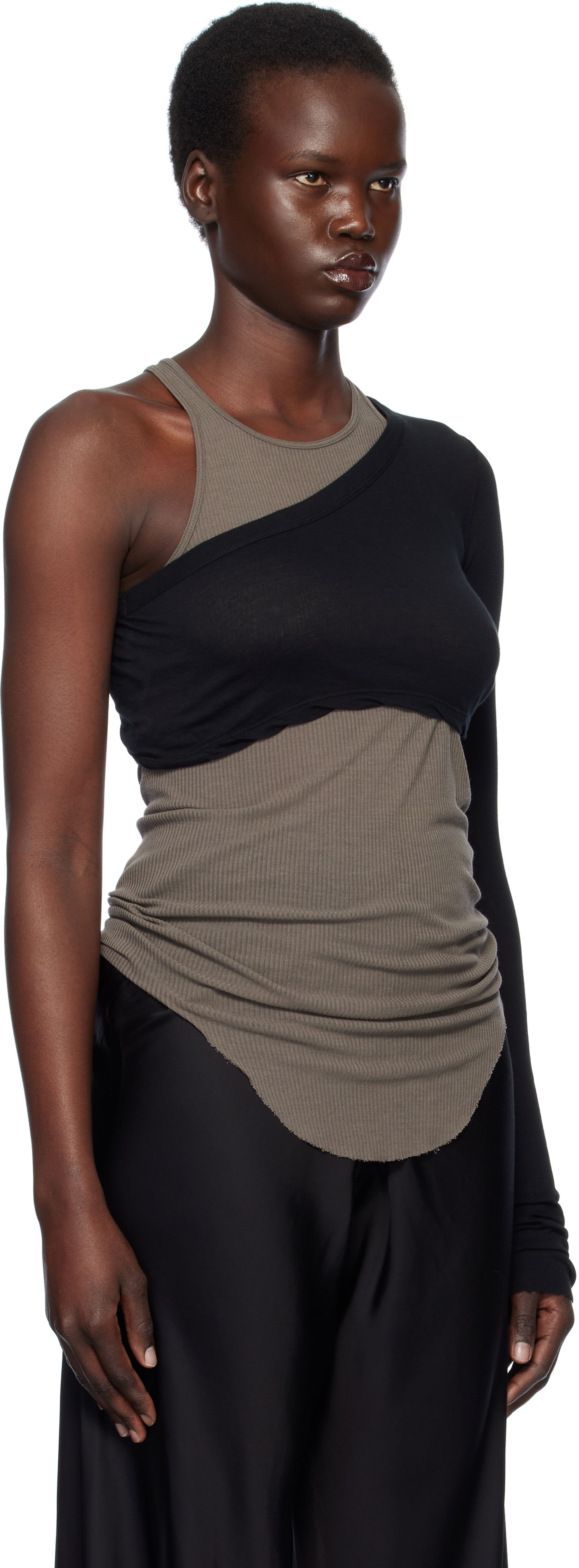 Tanktop Rick Owens Rick Owens Porterville Ziggy Sleeveless Top Grå | RP01E7215 UC, 1