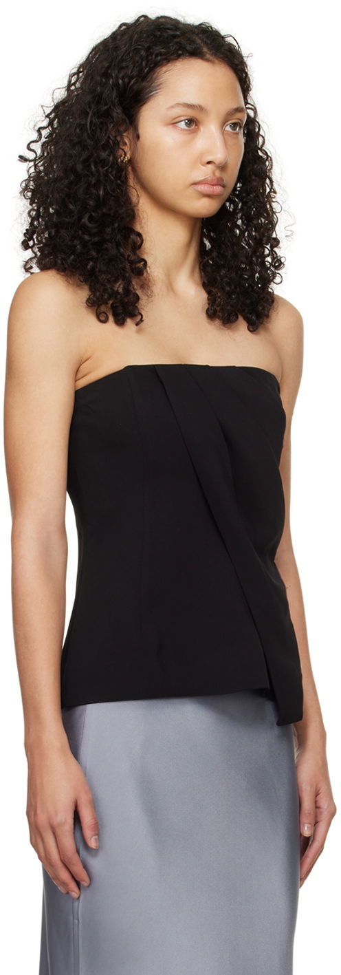 Tanktop Anine Bing Draped Bandeau Top Sort | A-07-9820-000, 1