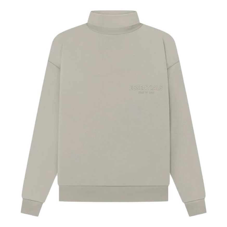 Sweater Fear of God Essentials Turtleneck Sweatshirt Grå | FOG-SS23-073, 0
