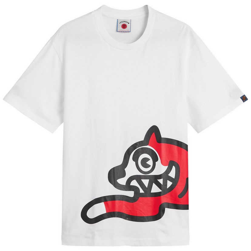 T-shirt BBC IceCream Jumbo Running Dog Graphic Tee, Size Large Hvid | IC24235-WHT