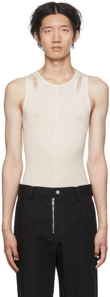 Tanktop Dion Lee Cutout Tank Top Hvid | C7089P22, 0