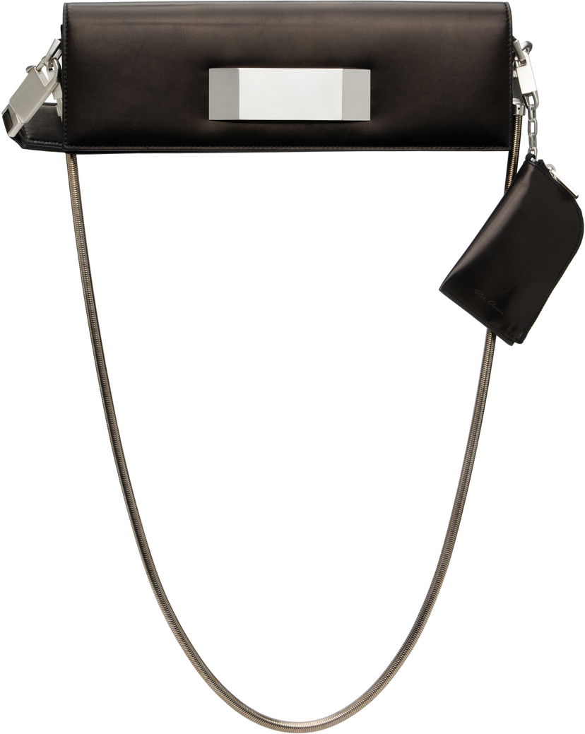 Håndtaske Rick Owens Rick Owens Griffin Baguette Bag Sort | RA02E0742 LCAWEH