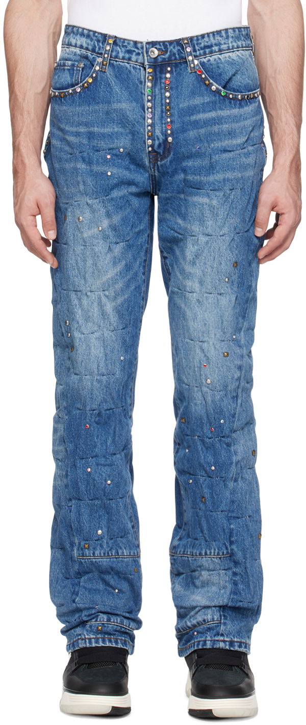 Jeans Who Decides War Who Decides War Studded Quilted Jeans Flerfarvet | 1120820009SS24