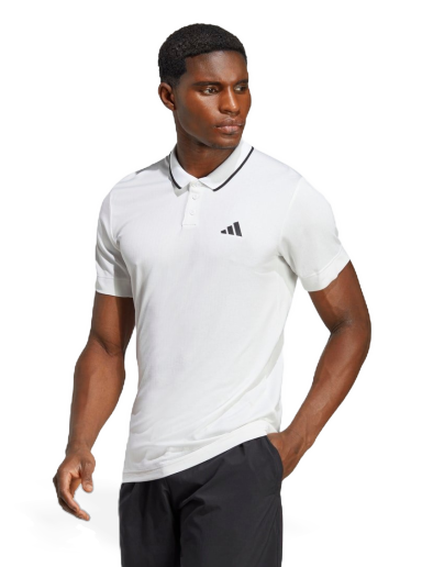 Polo skjorte adidas Originals Polo Shirt Tennis FreeLift Hvid | HS3317
