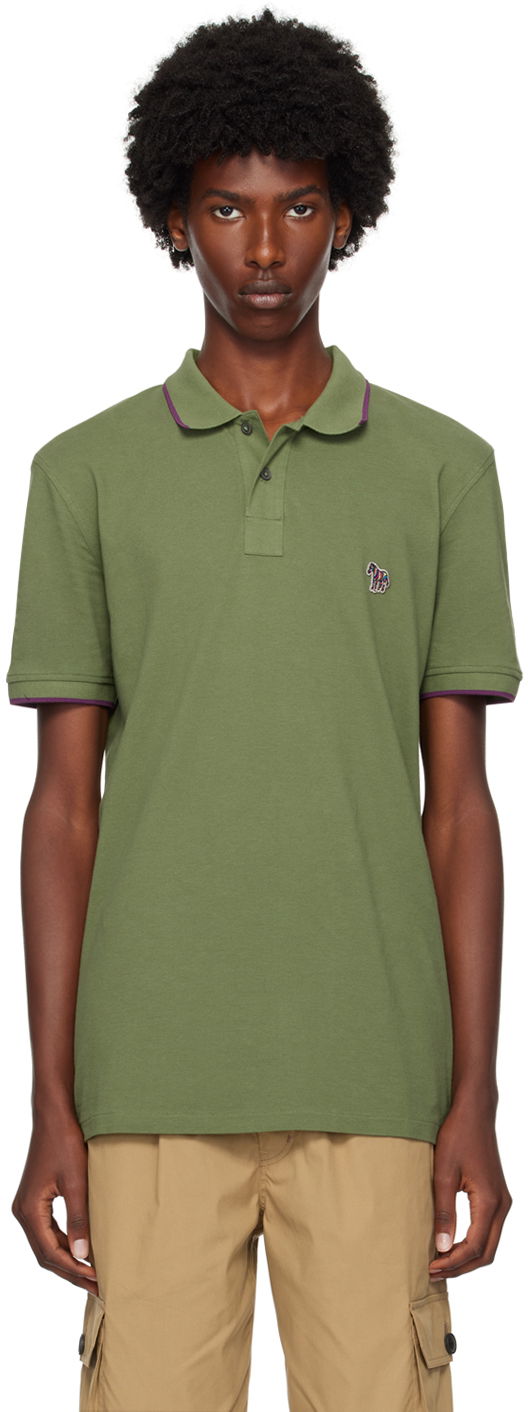 Polo skjorte Paul Smith PS Paul Smith Zebra Polo Grøn | M2R-151LZ-N21580-34A