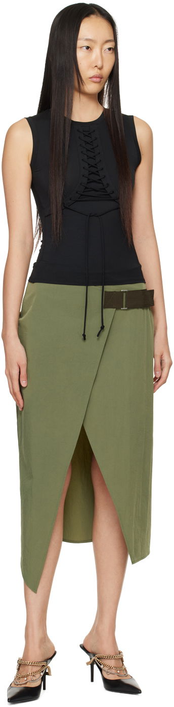 Tanktop Miaou Miaou Zora Lace-Up Tank Top Sort | 7127TJBBLK, 3