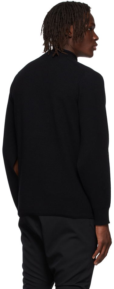 Sweater We11done Cashmere Star Embroidered Turtleneck Sweater Sort | WD-KT1-22-646-U-BK, 2