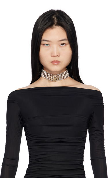 Armbånd Blumarine Blumarine Rhinestone 'B' Choker Metalisk | P522W325A, 2