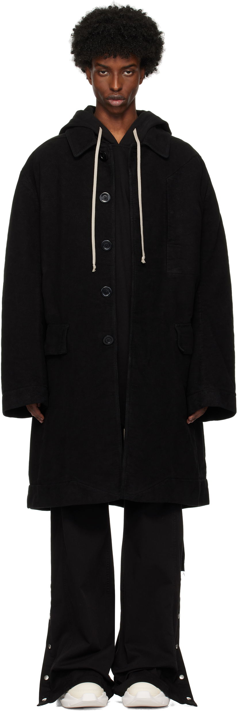 Frakker Rick Owens Jumbo Mac Coat Sort | DU02D2968 MO