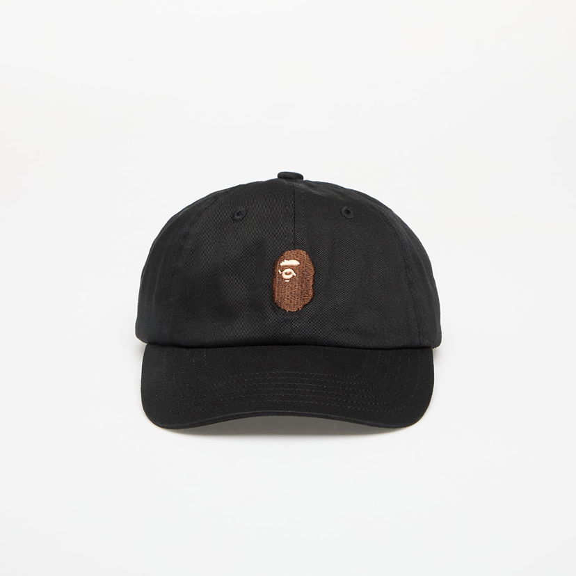 Kasket BAPE A BATHING APE One Point Cap Sort | 001CPL301001MBLK