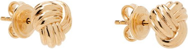 Øreringe Bottega Veneta Bottega Veneta Intreccio Knot Gold Earrings Gul | 838176 VAHU0, 1