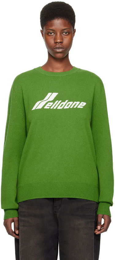 Sweater We11done Jacquard Sweater Grøn | WD-KT0-24-605-U-OV, 0