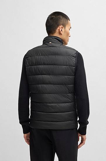 Vest BOSS Water-Repellent Gilet Sort | 50518375, 1