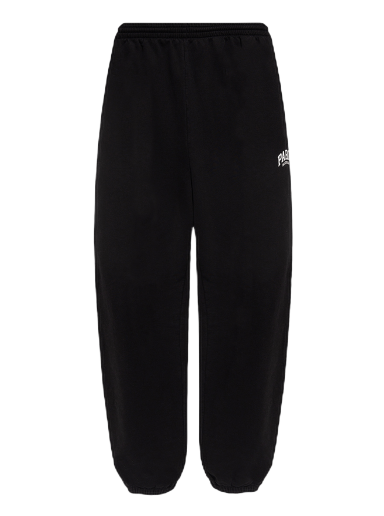 Joggingbukser Balenciaga Pris Logo Stretched Knee Sweatpants Sort | 675244 TLVL8 1070