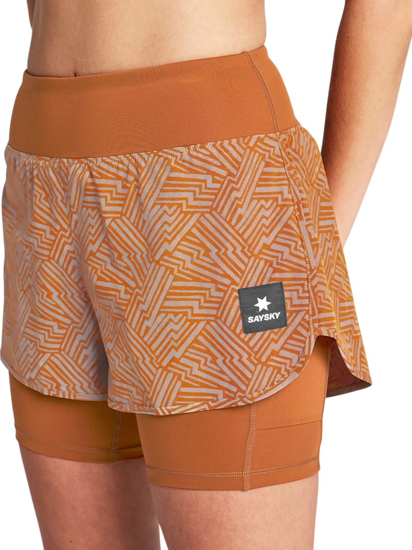 Shorts Saysky Reflective Pace 2 in 1 Shorts 3" Orange | owrsh23c1051-owrsh23c1051