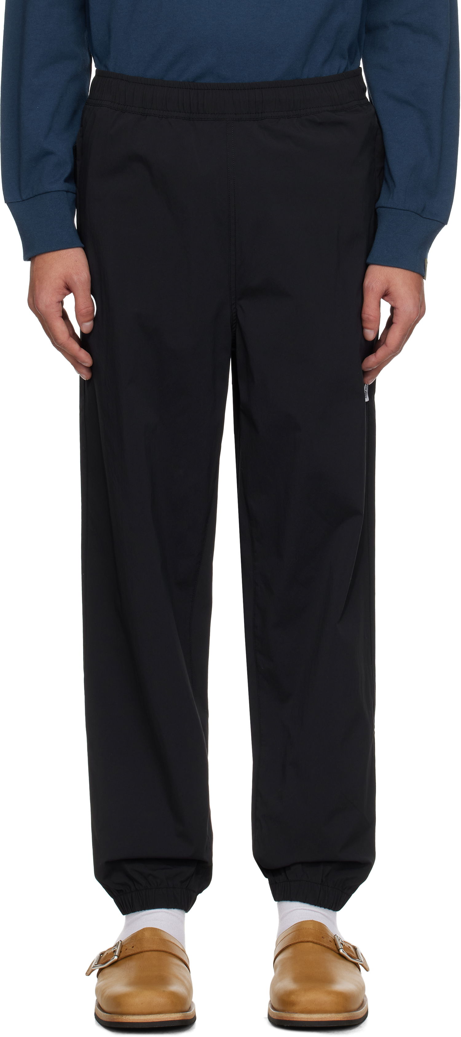 Joggingbukser AAPE by A Bathing Ape AAPE by A Bathing Ape 'AAPE Now' Woven Sweatpants Sort | AAPPTMB664XXNBKX, 0