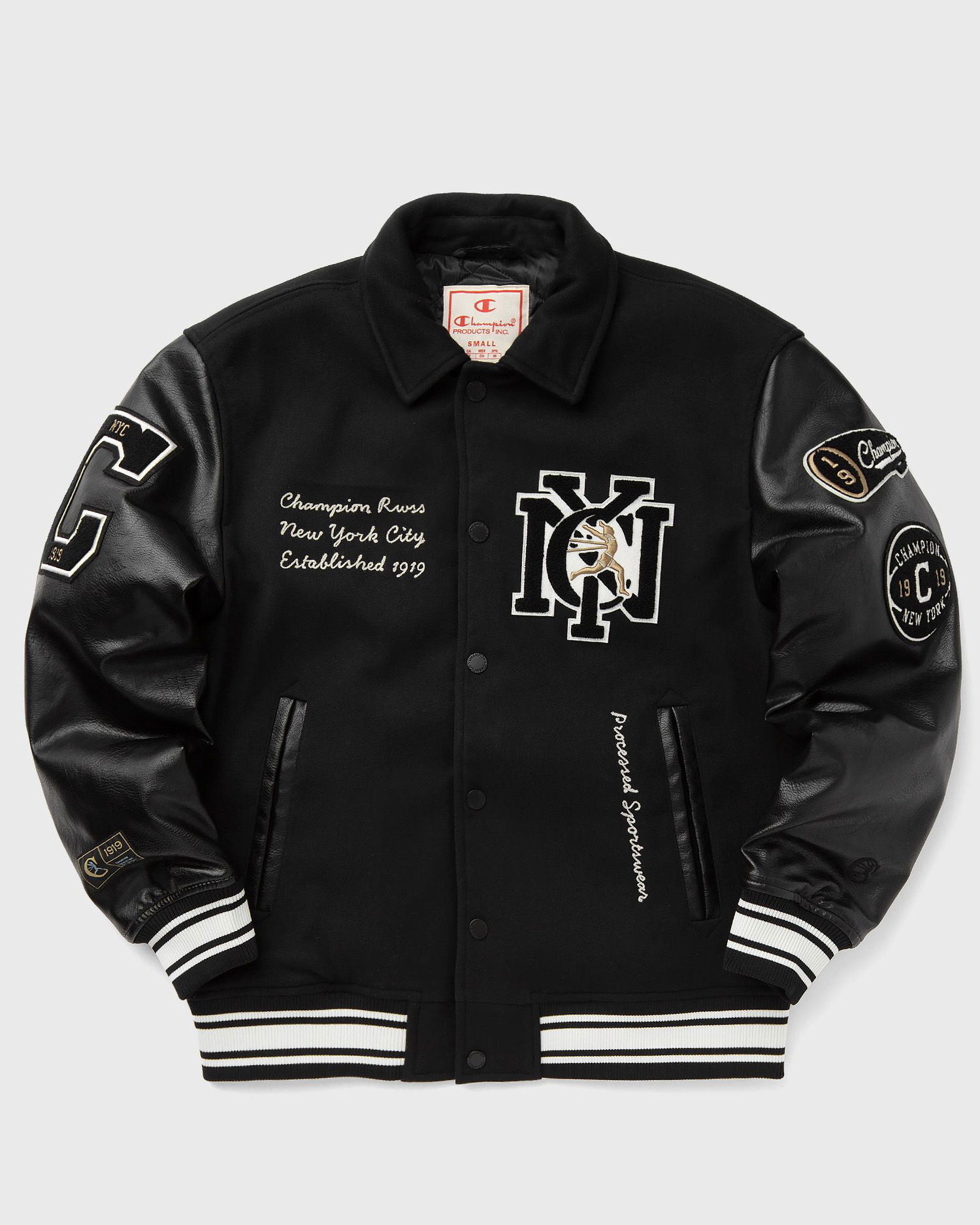 Bomberjakke Champion Bomber Jacket Sort | 219993-NBK-VAPY, 0